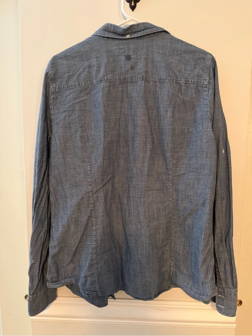 J. Crew Washed Chambray Button-Front Shirt - Blue